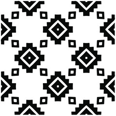Decorative abstract pattern. Black and white seamless geometric pattern.Pattern for fashion, fabric, apparel dress, textile, background, wallpaper, digital printing.