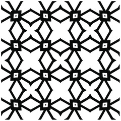 Decorative abstract pattern. Black and white seamless geometric pattern.Pattern for fashion, fabric, apparel dress, textile, background, wallpaper, digital printing.