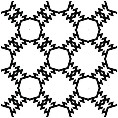 Decorative abstract pattern. Black and white seamless geometric pattern.Pattern for fashion, fabric, apparel dress, textile, background, wallpaper, digital printing.