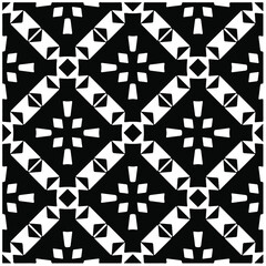 Decorative abstract pattern. Black and white seamless geometric pattern.Pattern for fashion, fabric, apparel dress, textile, background, wallpaper, digital printing.