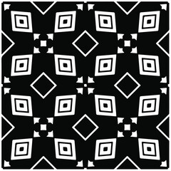 Decorative abstract pattern. Black and white seamless geometric pattern.Pattern for fashion, fabric, apparel dress, textile, background, wallpaper, digital printing.