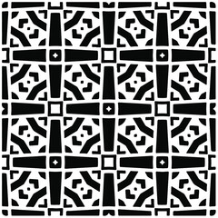 Decorative abstract pattern. Black and white seamless geometric pattern.Pattern  for fashion, fabric, apparel dress, textile, background, wallpaper, digital printing.