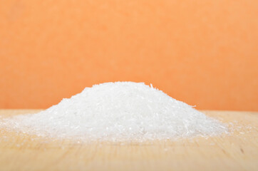 Pile of Monosodium glutamate.