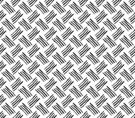 Vector Weaving basket seamless pattern. Decorative wooden textured background. Traditional woven natural matetial.