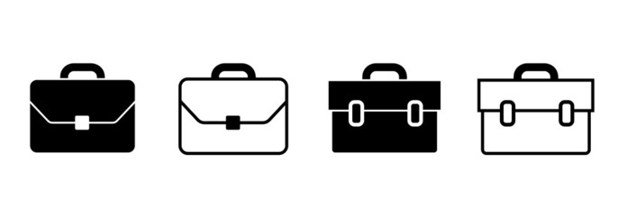 Briefcase icon collection.