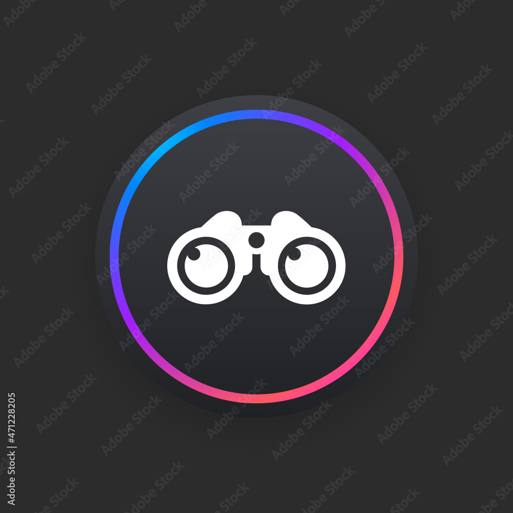 Wall mural binoculars - ui icon