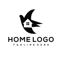 HOME LOGO DESIGN VECTOR SIMPLE MODERN