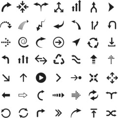 Fototapeta na wymiar vector symbols collection arrow icons