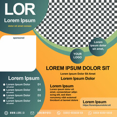 Corporate business flyer poster pamphlet brochure cover template design with yellow color