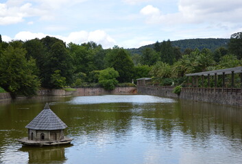 Park in der Kurstadt Bad Pyrmont, Niedersachsen