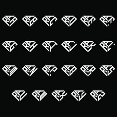 ARA to ARZ letter logo creative design, Multiple triple letter logo design © MdAminul