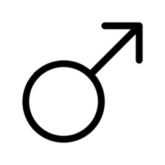 men icon with black outline style