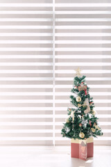 Christmas tree with red gifts for Christmas