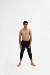 Fototapeta premium Confident ballet dancer stand and look at camera