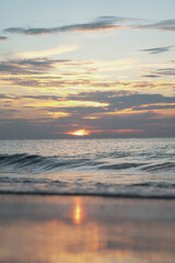 Fototapeta premium Sunset over the sea