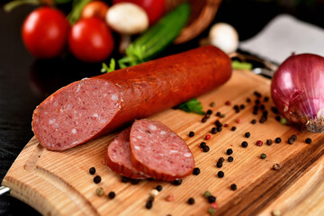 sausage on a plate