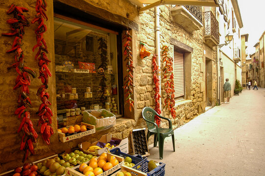 Vista de la localidad Laguardia en la Rioja Alavesa, Alava, Pa&iacute;s Vasco