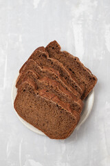 fresh bread on white small dish on ceramic