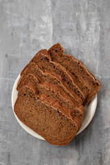 fresh bread on white small dish on ceramic