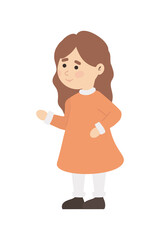 little girl cartoon