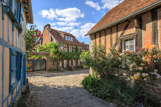 Gerberoy, village de l'Oise, Hauts-de-France, France	
