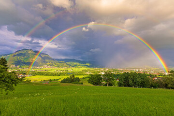 Allgäu - Sonthofen - Regenbogen - Sommer - Blaichach