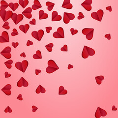 Pink Papercut Vector Pink  Backgound. Valentine