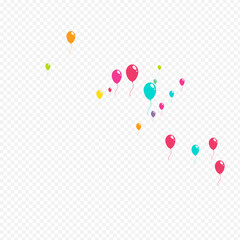 Pink and Blue Design Baloon Vector Transparent