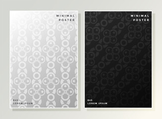 black and white cover with geometric square texture