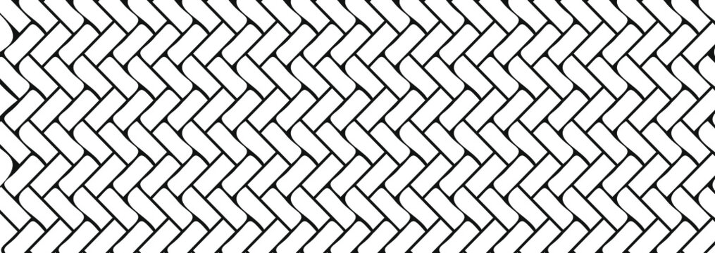 Geometric texture, repeating linear abstract pattern Diagonally laid bricks Scandinavian style brick background Herringbone pattern. Stylized vector white brick wall background. For backdrop, pack, pr