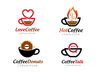 Coffee logo symbol or icon template