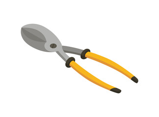 Isometric hand tool. Detailed icon of tool for handyman repair.  equipment of builder instrument. Tool supplies on white background