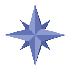 purple compass star