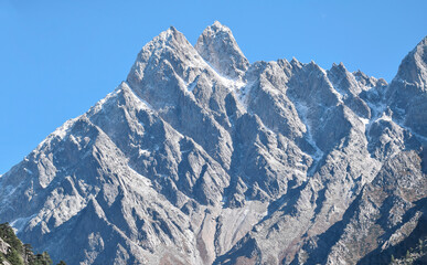 view of mountains against sky in Uttarakhand