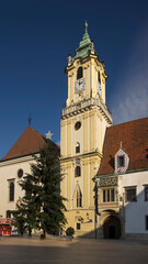 Fototapeta na wymiar Townhouse at Main square (Hlavne namestie) in Bratislava. Slovakia