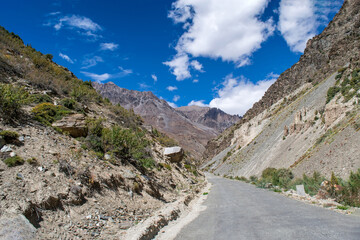 Scenic view of mountains in Nelong Valley, Uttarakhand