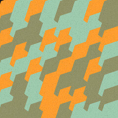 Abstract Geometric Pattern generative computational art illustration