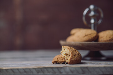 Homemade Ginger Snap cookies ready to eat