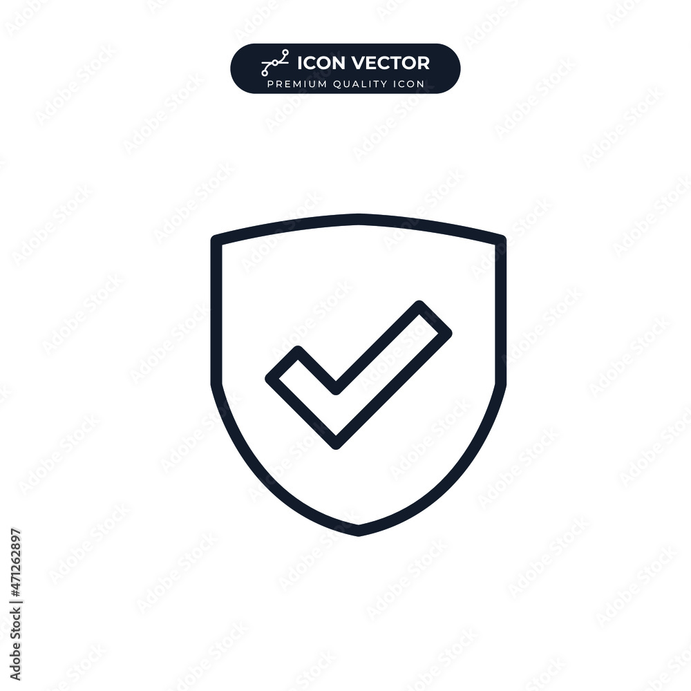 Poster secure icon symbol template for graphic and web design collection logo vector illustration