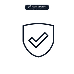 secure icon symbol template for graphic and web design collection logo vector illustration