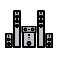 Obraz premium Audio System Speakers Icon