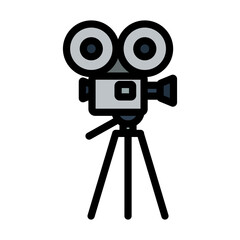 Retro Cinema Camera Icon