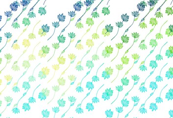 Naklejka premium Light Blue, Yellow vector doodle layout.