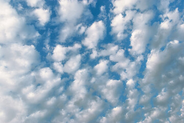 Blue sky background with clouds. Blue sky and white clouds.