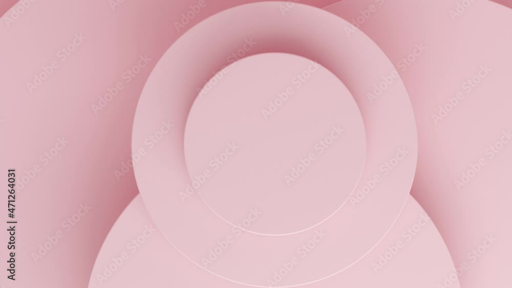 Aufkleber cylindrical podium on a pink background with top light. abstract loop animation