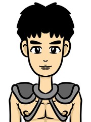 cute man cartoon ocute man cartoon on white backgroundn white background