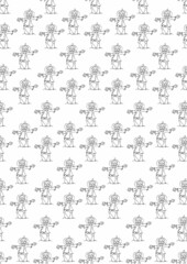 scarecrow pattern repeat, halloween background