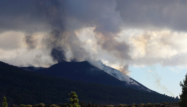 Volc&aacute;n en La Palma, Canarias