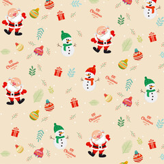 Christmas patterns with cute characters