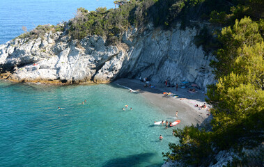 Cala degli Inglesi also called Transilvania beach is one of the most beautiful coves in Liguria...